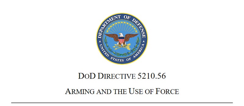 DoD Directive Lays Groundwork For Ending Gun-Free Zones On Base For ...