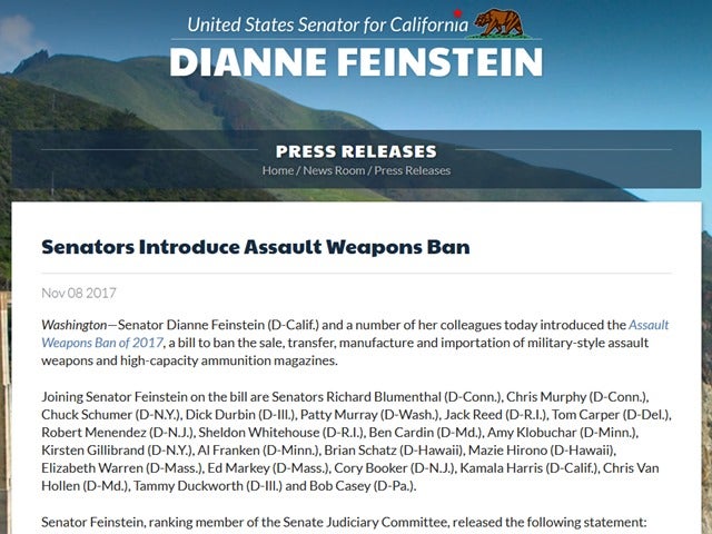 Democrats Introduce Symbolic Assault Weapons Ban