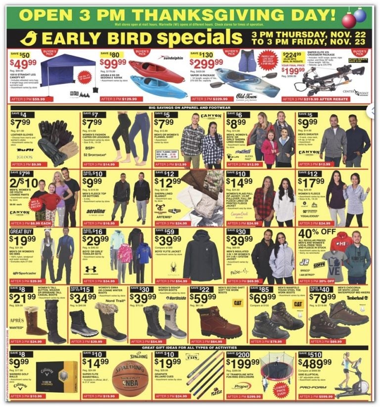 Black Friday Dunham’s Sporting Goods Deals