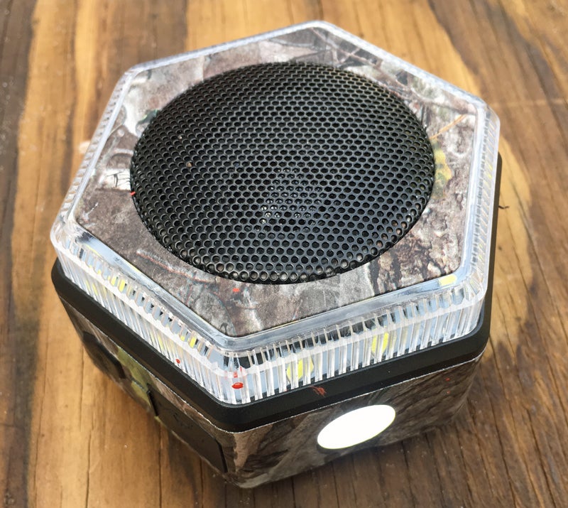 HybridLight HEX Bluetooth Speaker. Orange specks are paint I got on it by accident.