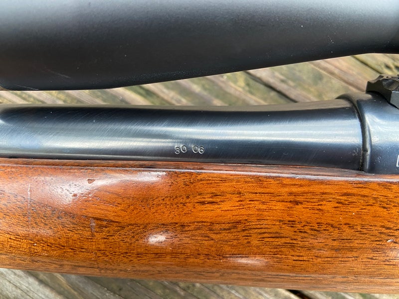 This is apparently the only identifying mark made by the rifle's builder. (Photo © Russ Chastain)