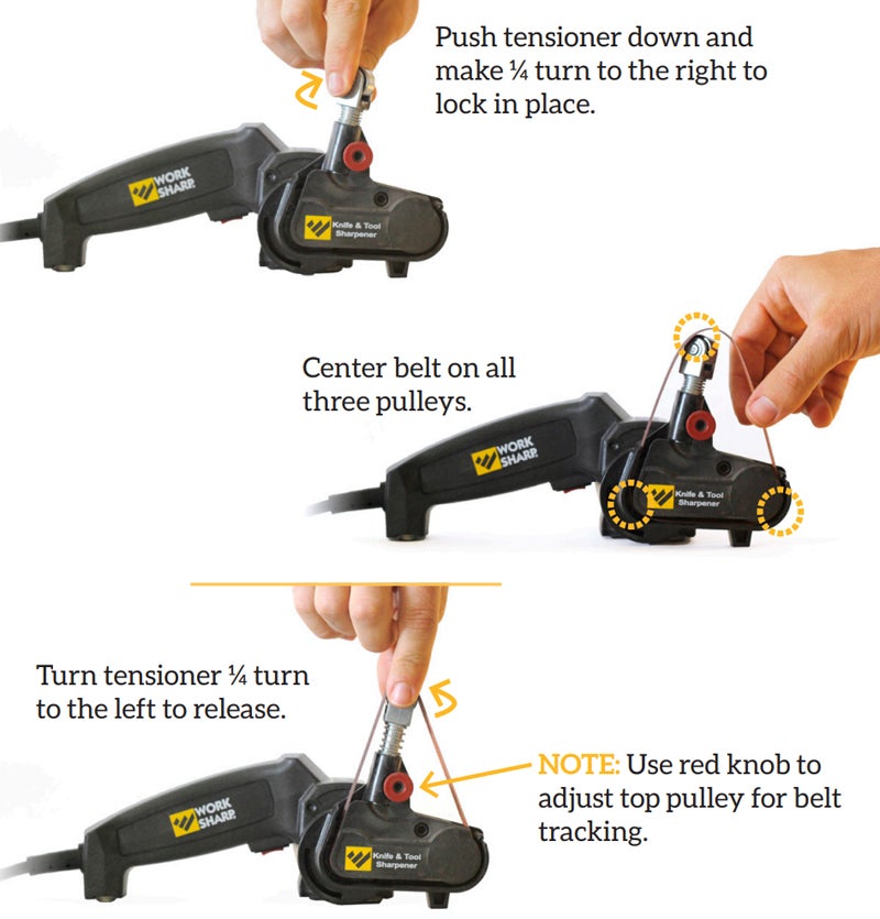 Here's how you change belts. (Photo © Russ Chastain)
