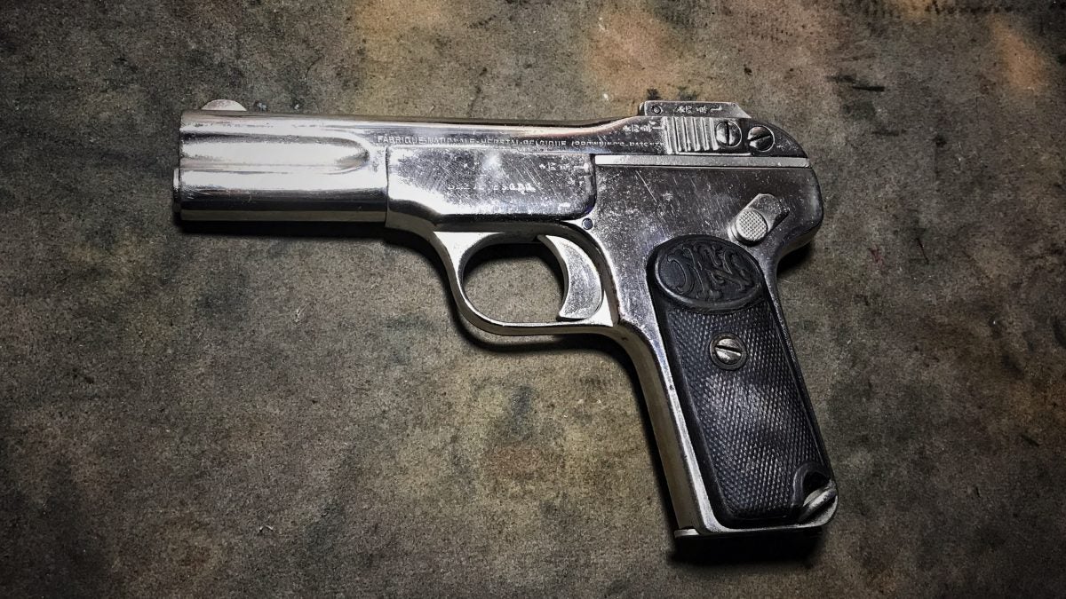 POTD: The FN 1900 – The First Pistol with a Slide!