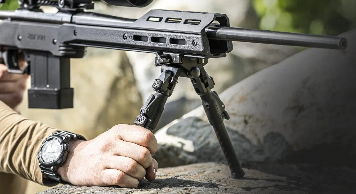 Enhance Your Hunting Accuracy with the MDT Black GRND-POD Bipod