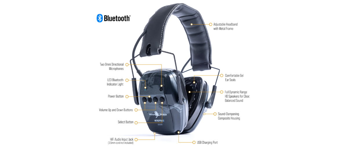 AllOutdoor Review: WarBird Intrepid BT - Bluetooth, Electronic Ear Pro