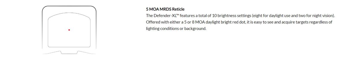 AllOutdoor Review - Vortex Optics Defender-XL 5 MOA Micro Red Dot