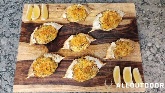 Cook your Catch – Baked Deviled Crab from Florida Blue Crabs