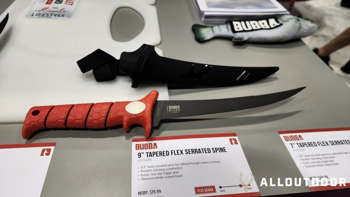 [ICAST 2024] 2 NEW Tapered Flex Serrated Spine Fillet Knives from BUBBA