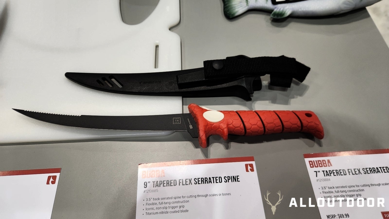 [ICAST 2024] 2 NEW Tapered Flex Serrated Spine Fillet Knives from BUBBA 