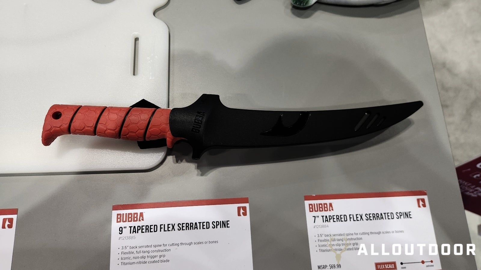 [ICAST 2024] 2 NEW Tapered Flex Serrated Spine Fillet Knives from BUBBA 