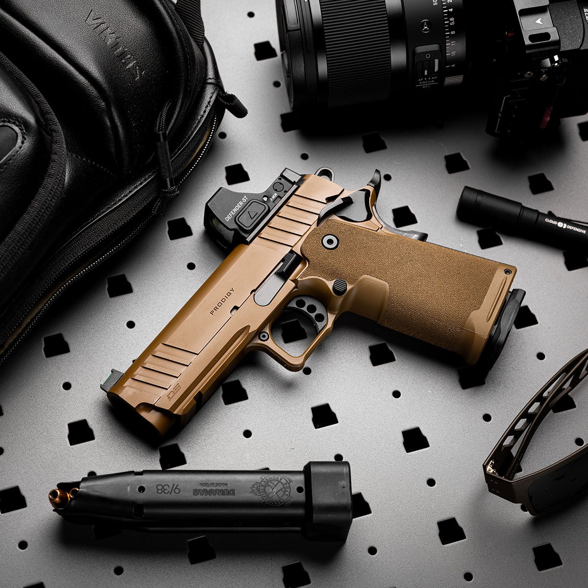 Springfield pours Coyote Brown Cerakote over the 1911 DS Prodigy 9mm