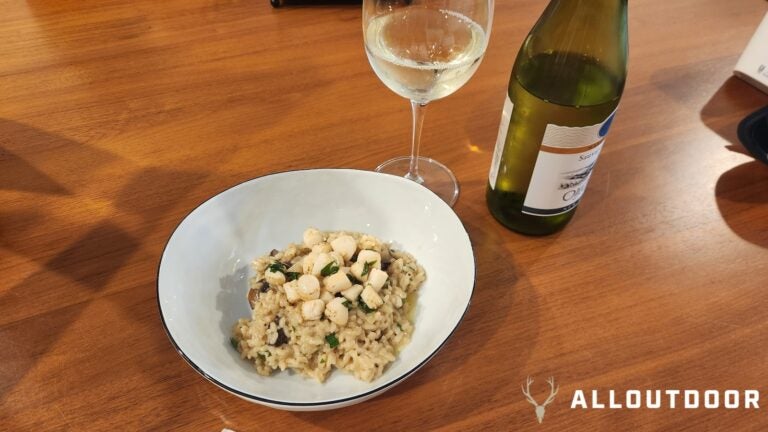 Cook Your Catch - Bay Scallop Scampi with Mushroom Risotto