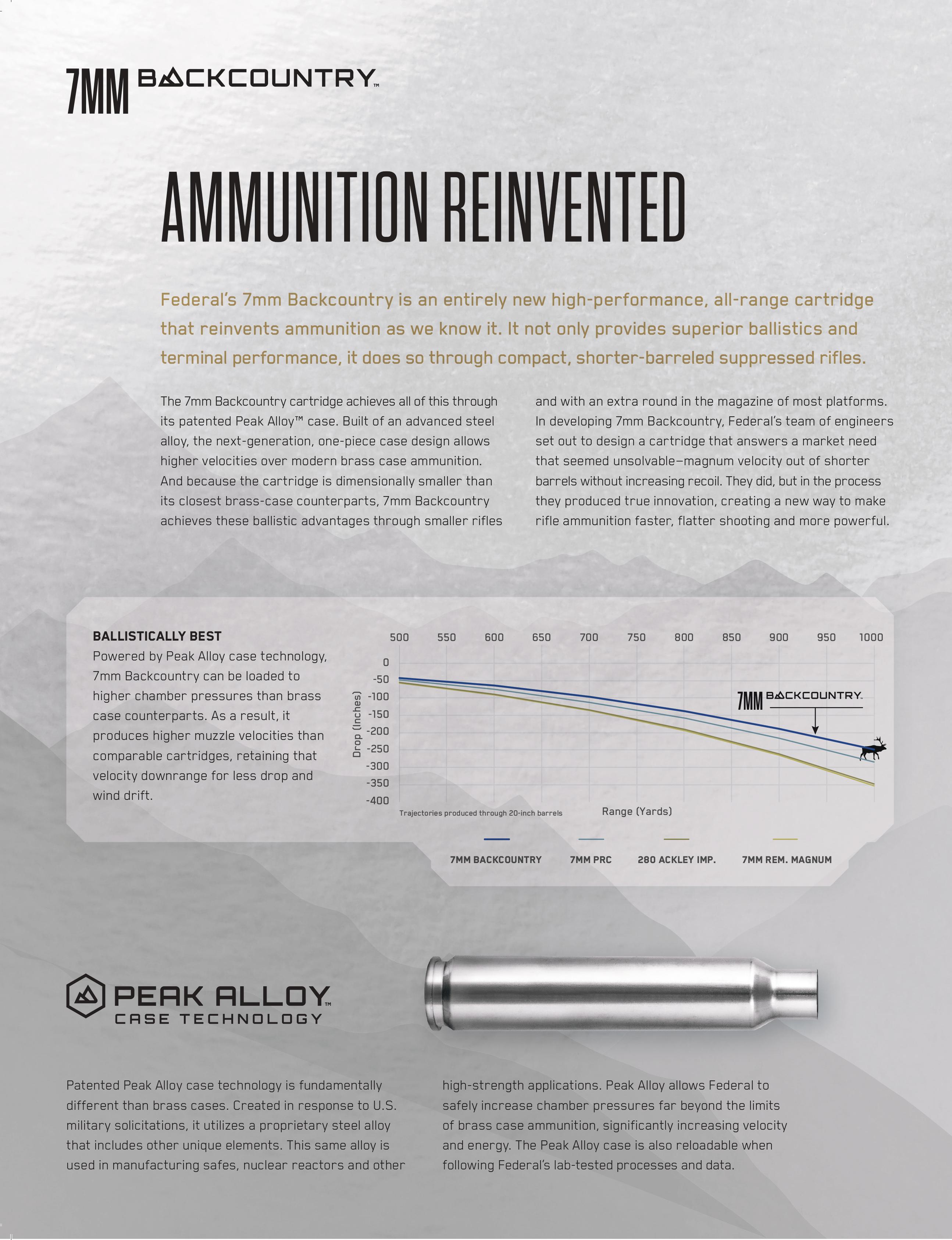 Federal Unveils their Newest Cartridge - 7mm Backcountry