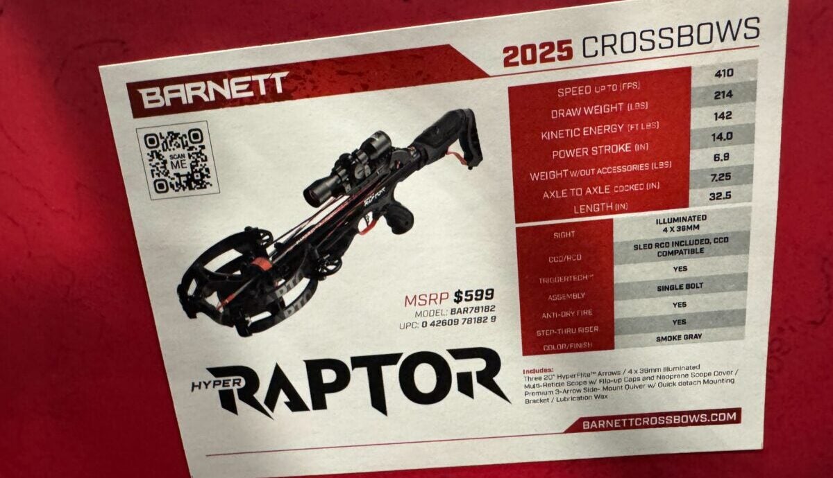 [SHOT 2025] NEW Barnett Crossbows Hyper Raptor 410 FPS Crossbow